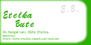 etelka bute business card
